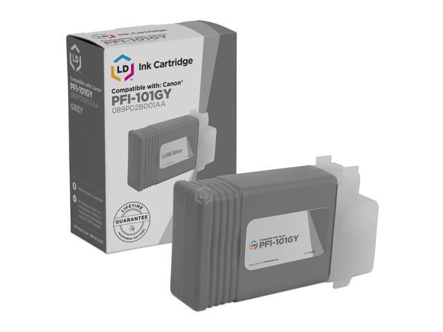 LD © Compatible Replacement for Canon PFI-101GY Gray Inkjet Cartridge for use in Canon imagePROGRAF iPF5000, and iPF6000S Printers