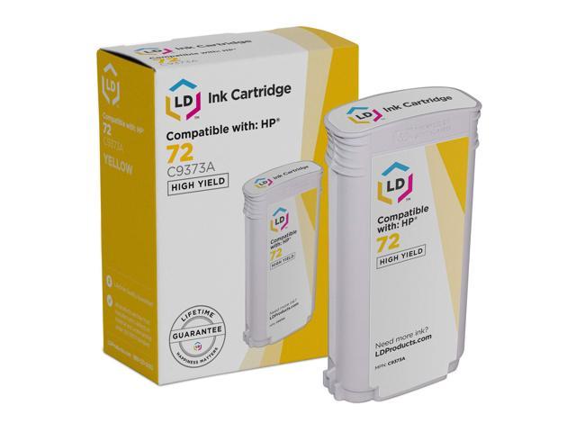 LD © Remanufactured Replacement for Hewlett Packard C9373A (HP 72) HY Yellow Ink Cartridge for HP DesignJet T1100, T1100ps, T1120, T1120 SD-MFP, T1120ps, T1200, and More