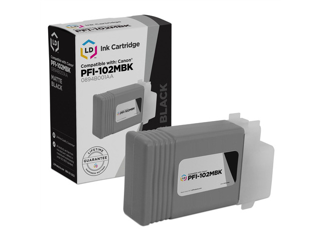 Cartouche Compatible Canon PFI-102MBK Noire Mat - Marque NOPAN-INK - Neuf