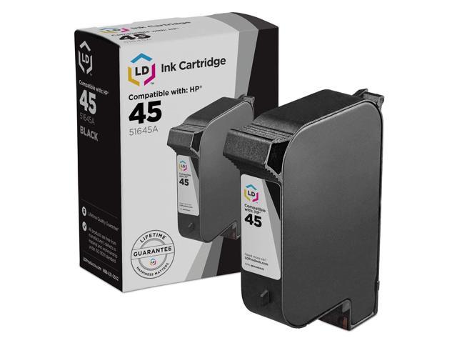 LD Products Replacement for HP 45 / 51645A Black Ink Cartridge for PhotoSmart 1000, P1100, Color Copier 140, 180, OfficeJet Pro 1150, 1170, 1175