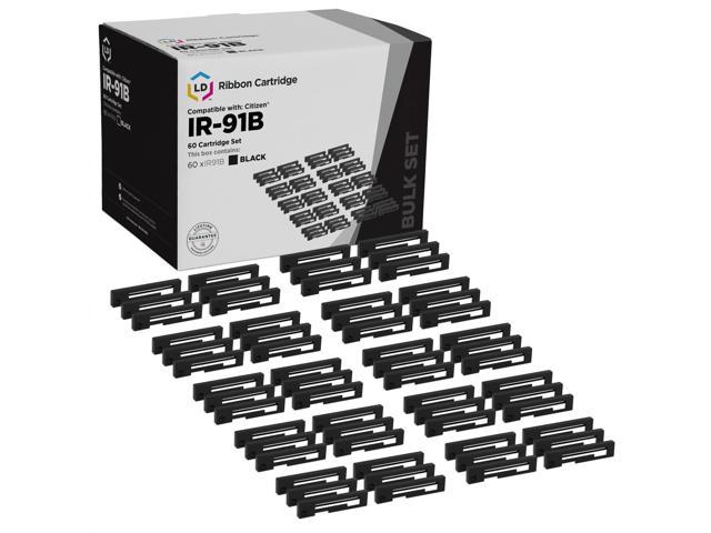 LD Compatible Printer Ribbon Cartridge Replacement for Citizen IR-91B (Black, 30-Pack)