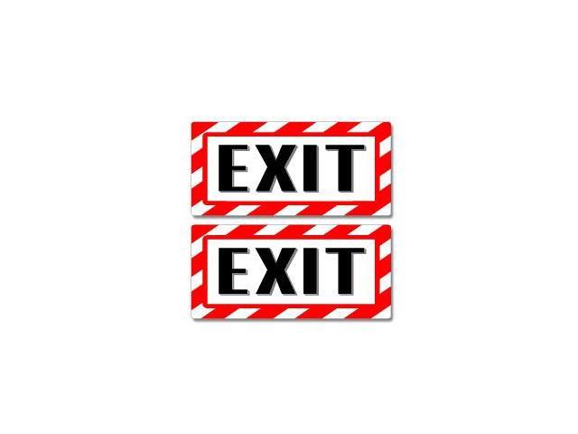 Exit Sign Stickers - 5