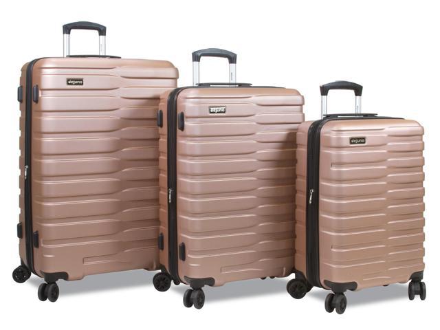 rose gold luggage set