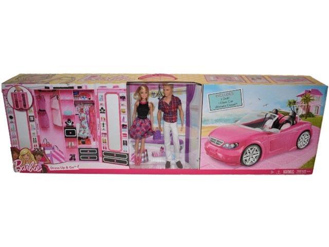 barbie ken dress up and go closet and vehicle gift set