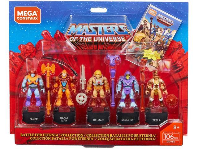 MEGA CONSTRUX HE-MAN MASTERS OF THE UNIVERSE BATTLE FOR ETERNIA COLLECTION NEW!! 