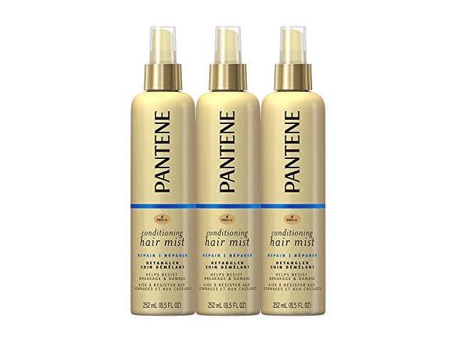 Photo 1 of Pantene Conditioning Mist Detangler, Nutrient Boost, Pro-V Repair and Protect for Damaged Hair, 8.5 oz, 3 count