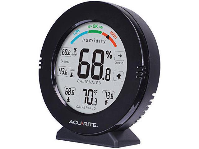 Photo 1 of AcuRite 01080M Pro Accuracy Temperature and Humidity Gauge with Alarms, Black