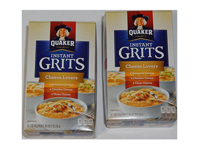 Quaker Cheese Lovers Instant Grits, Box of (12) 1-oz Packets (Pack of 2)  Memory Books  Keepsakes