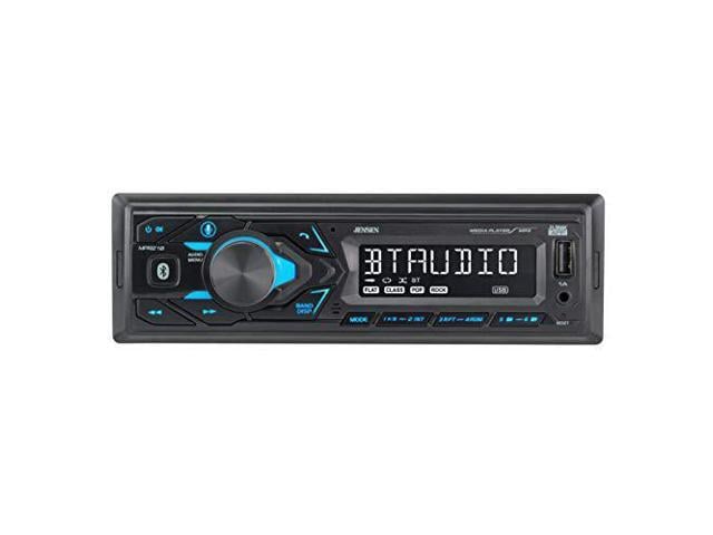 Photo 1 of JENSEN MPR210 7 Character LCD Single DIN Car Stereo Receiver | Push to Talk Assistant | Bluetooth Hands Free Calling & Music Streaming | AM/FM Radio | USB Playback & Charging | Not a CD player