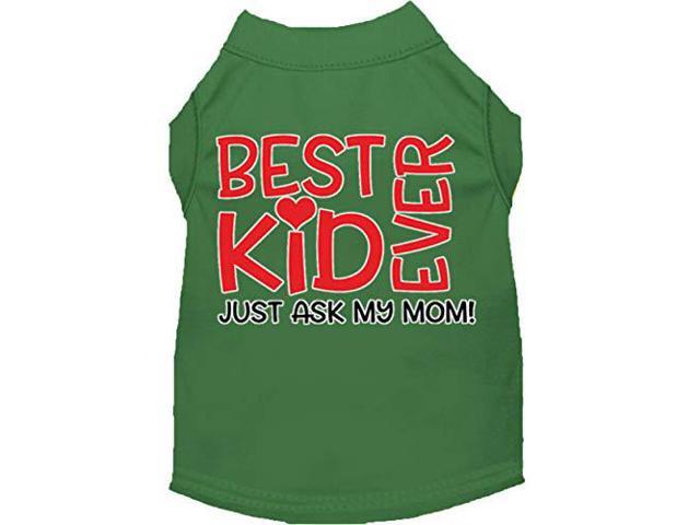 Mirage Pet Product Ask My Parents Screen Print Dog Shirt Green Sm