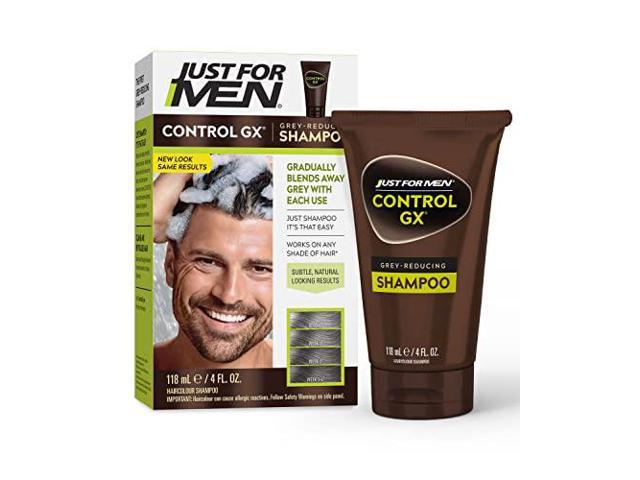 Photo 1 of Just For Men Control GX Grey Reducing Shampoo, Gradual Hair Color for Stronger and Healthier Hair, 4 Fl Oz (Pack of 1) - Packaging May Vary