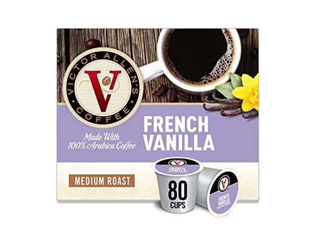 Victor Allens Coffee French Vanilla Blend, Flavored Medium Roast, 80 ...