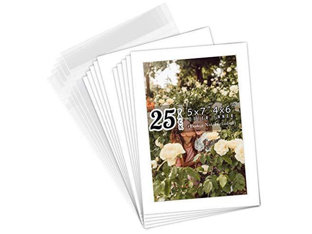 Mat Style 4x6 Beveled Easel Frames (25 Pack)