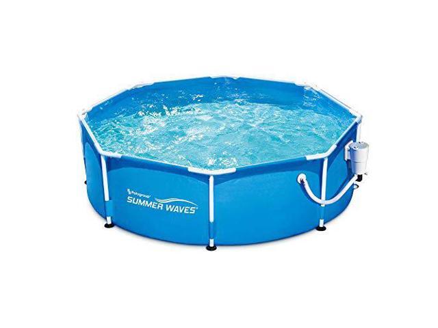 summer waves 8ft x 2.5 ft above ground inflatable outdoor swimming pool with pump
