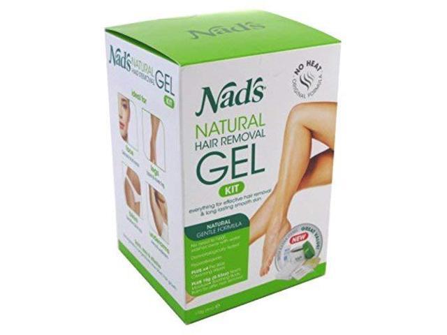 Nads Hair Removal Gel Kit 6 Ounce Gel (177ml) (Pack of 2) 