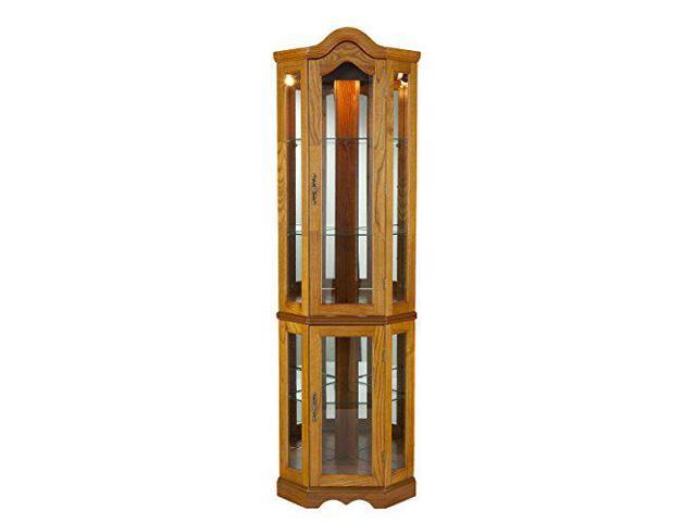 Photo 1 of ***USED - LIKELY MISSING PARTS - UNABLE TO VERIFY FUNCTIONALITY***
Lighted Corner Curio Cabinet, 15.5"D x 21.25"W x 70"H