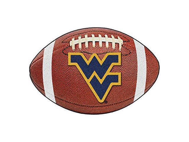 FANMATS 2461 NCAA West Virginia University Mountaineers Nylon Face  Football Rug 22