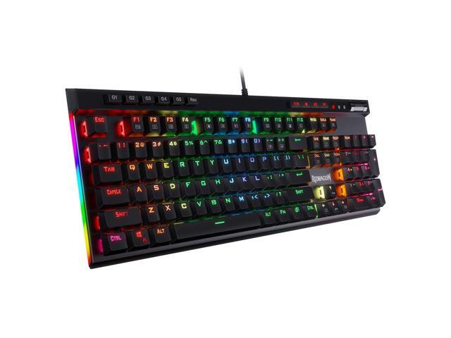 Redragon K580 PRO Draadloos RGB-gamingtoetsenbord, 3-modi 104 toetsen mechanisch toetsenbord met hot-swap-aansluiting, speciale mediabediening en ingebouwde macro-opname, lineaire rode schakelaar