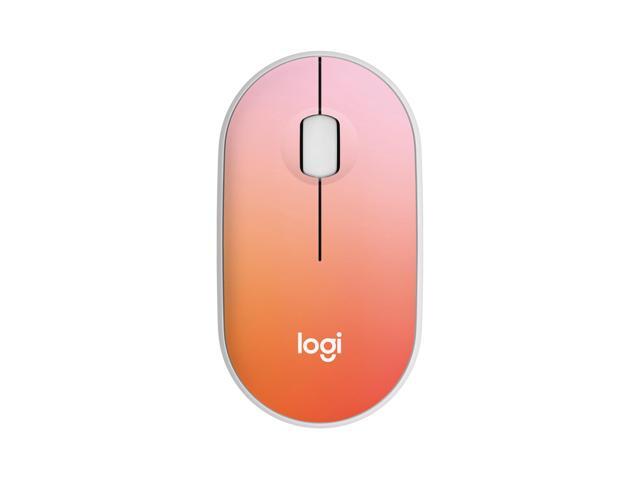 Logitech M340 Wireless Mouse with Limited Edition Prints  USB Receiver and Silent Clicks  Portable Wireless Mouse for Laptop  PC  Windows  Chrome  Surface - Tropical Sunrise