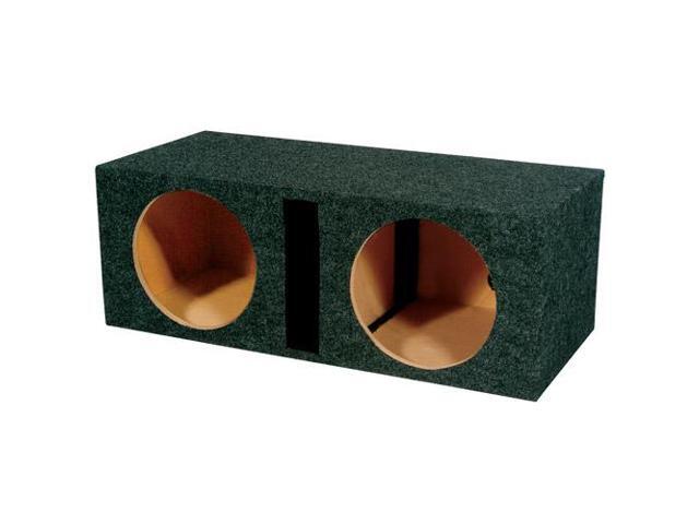 2 NEW *BASS12* EMPTY WOOFER BOX QPOWER; 12/" SLOT PORTED QBASS12