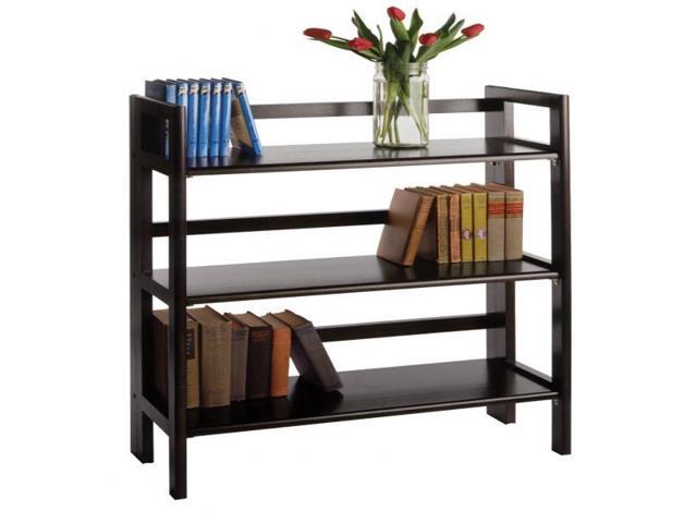 Black Winsome 3 Tier Folding And Stackable Shelf