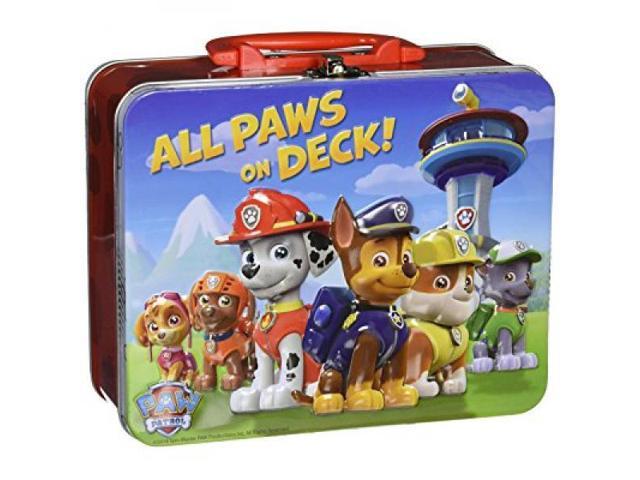 Nickelodeon Paw Patrol Puzzle in 3d Tin Suitcase Lunchbox 24 Pcs for sale online 