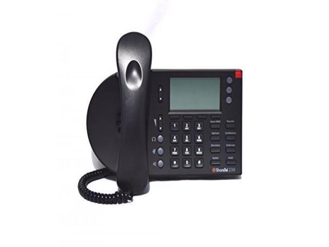 Black ShoreTel IP230 3 Line  IP Phone 