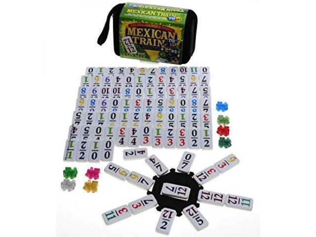 mexican train set with numbers