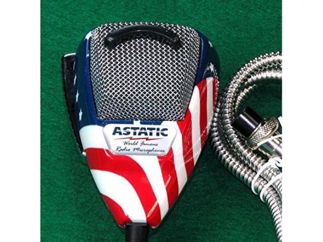 Astatic 302-10309 Stars N Stripes Noise Canceling 4-Pin CB Microphone