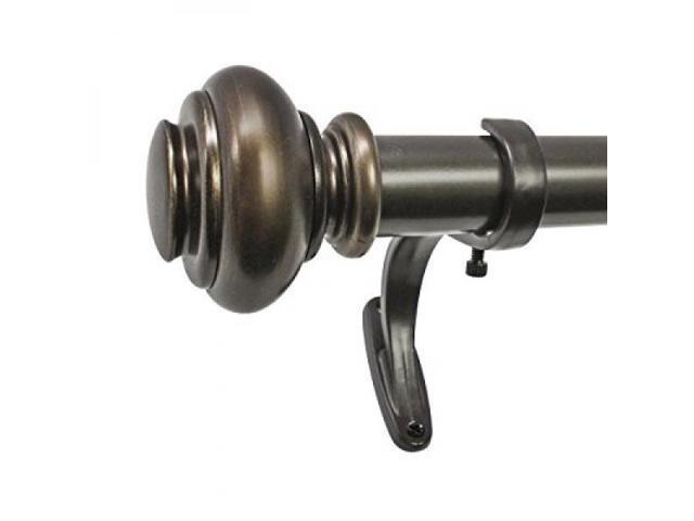 Beme International Decopolitan 1 Inch Urn Telescoping Drapery Rod