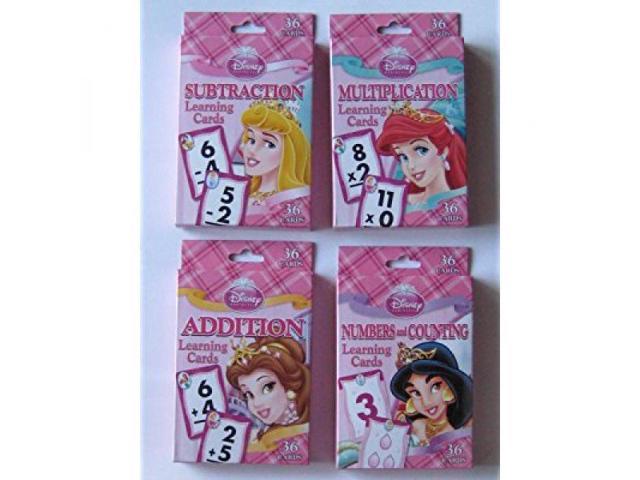 Disney Princess 36 Addition Learning Game Cards/Flashcards 