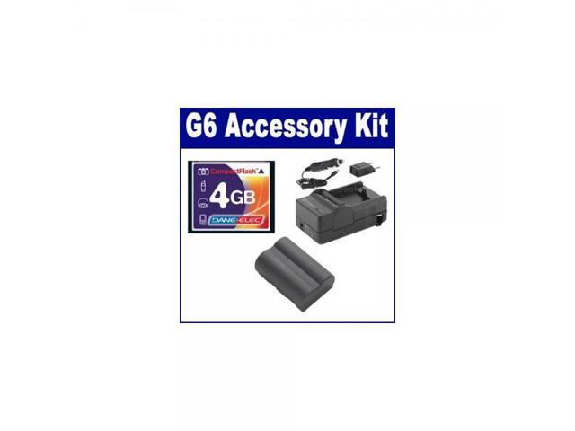 SDM-116 Charger SDBP511 Battery Canon Powershot G6 Digital Camera Accessory Kit Includes T44655 Memory Card 