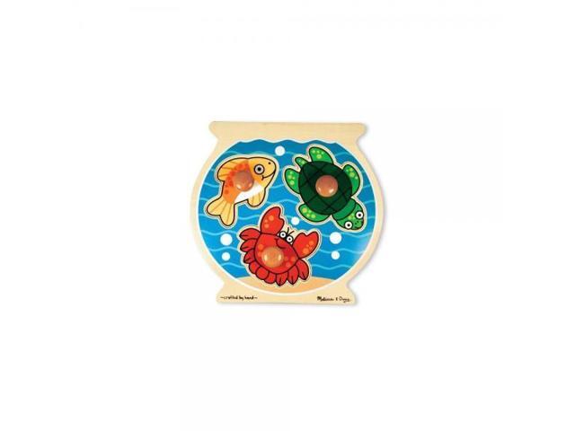 Melissa & Doug Fish Bowl Jumbo Knob Wooden Puzzle - Newegg.com