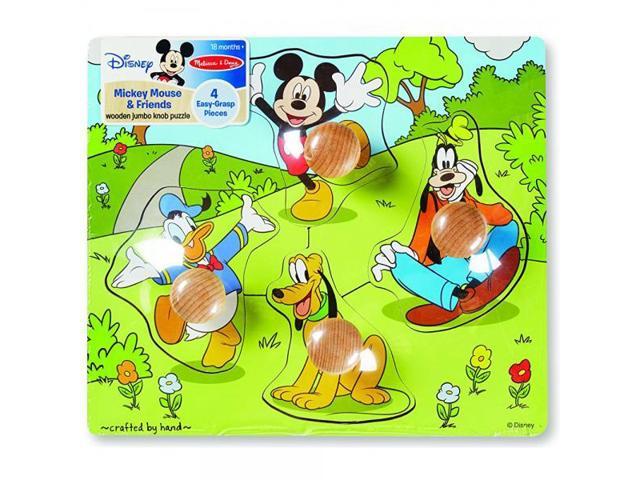 10 pcs Disney Melissa & Doug NumbersWooden Peg Puzzle New Sealed Mickey Minnie 