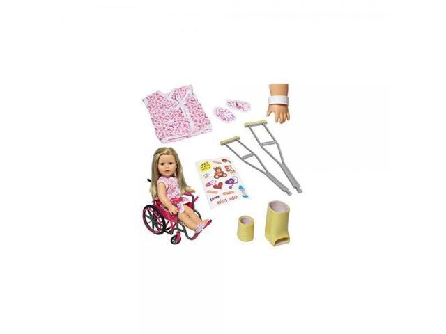 Doll Wheelchair Set with Accessories for 18 Inch Dolls Like American Girl  Dolls + Bonus Accessories - Toys 4 U