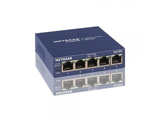 NETGEAR 5-Port Gigabit Ethernet Unmanaged Switch Sturdy Metal Desktop