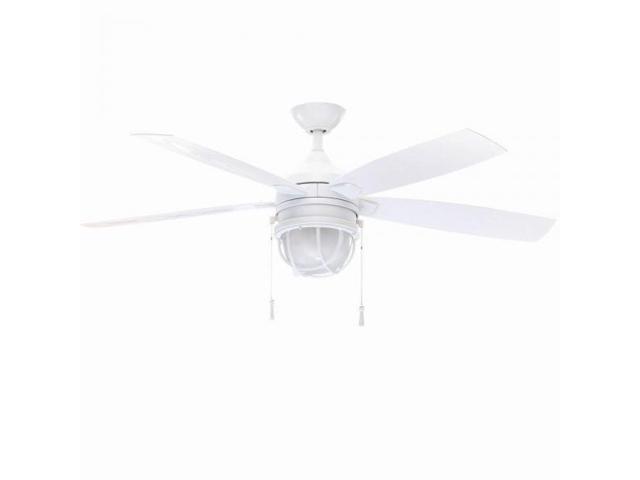 Hampton Bay Seaport 52 In Indoor Outdoor White Ceiling Fan