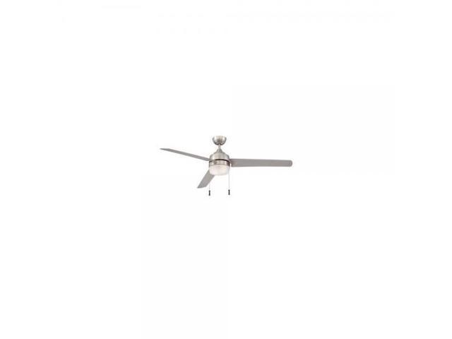 Hampton Bay Carrington 3 Bladed 60 Inch Ceiling Fan Brushed Nickel