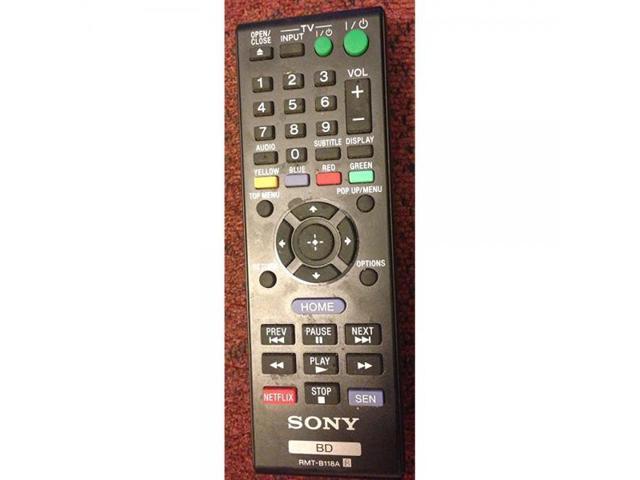 Sony Blu Ray Disc Player Remote Control Rmt B118a Newegg Com