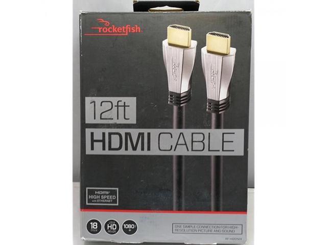 Rocketfish 12 Ft In Wall Hdmi Cable 18gbps Ultra Hd 4k X 2k