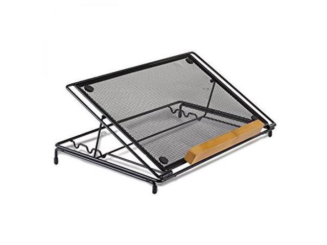 Mount-It! Mesh Laptop Stand, Height Adjustable Ventilated Laptop Riser With Cooling, 14x9"