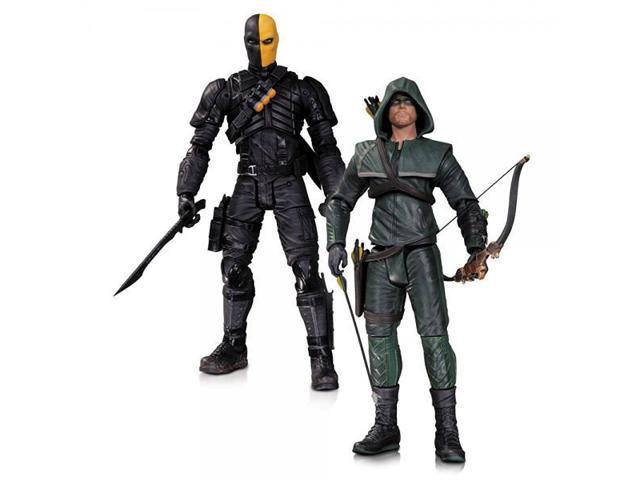"DC Collectibles Arrow Oliver Queen and Deathstroke Action Figure 2-Pack" for sale online 