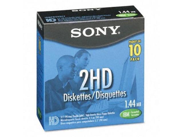 Sony 10MFD2HDLF 2HD 3.5-Inch IBM Formatted Floppy Disks Discontinued by Manufacturer 10-Pack 