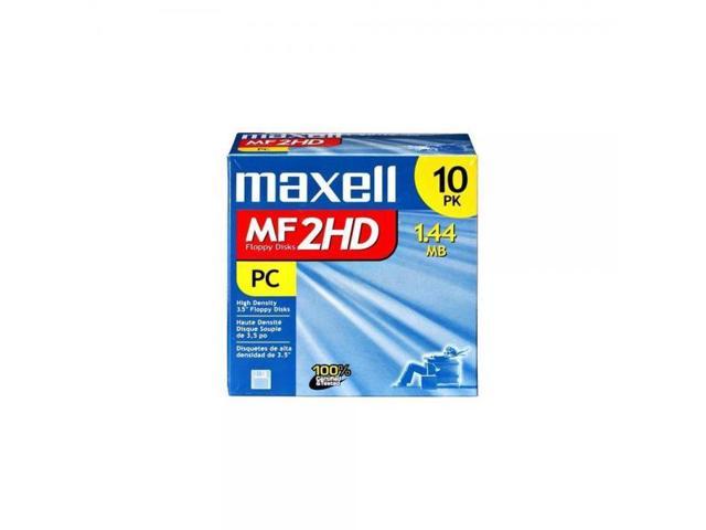 DS/HD MF 2HD  3.5 INCH IBM FORMAT NEW 10 PACK. MAXELL 1.44MB FLOPPY DISKS 