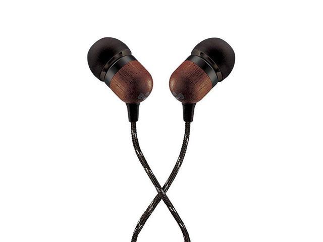 House Of Marley Smile Jamaica In-Ear Wired Headphones with Mic, Signature Black, EM-JE041-SB