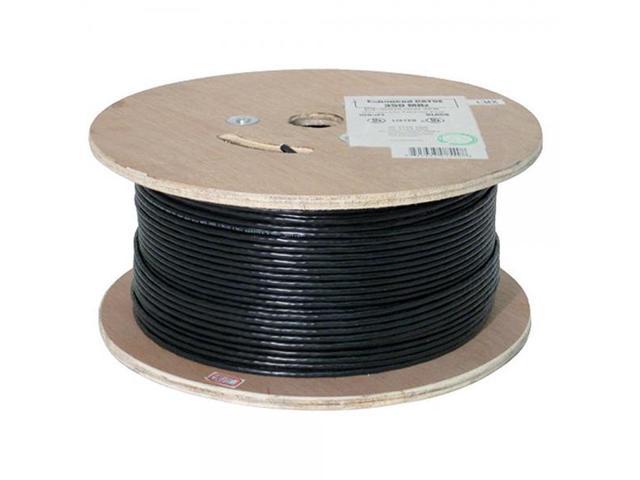 350 Mhz Black Bulk Ethernet Cable UV Jacket Vertical Cable Cat5e 1000ft CMX Shielded Outdoor