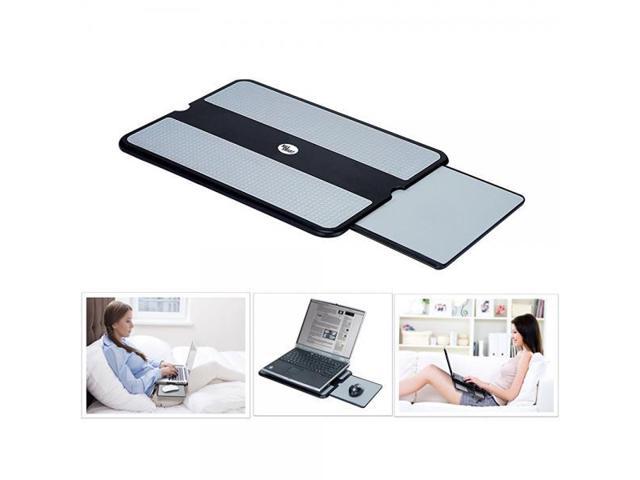 Portable Laptop Lap Desk Pad With Retractable Mouse Tray Anti