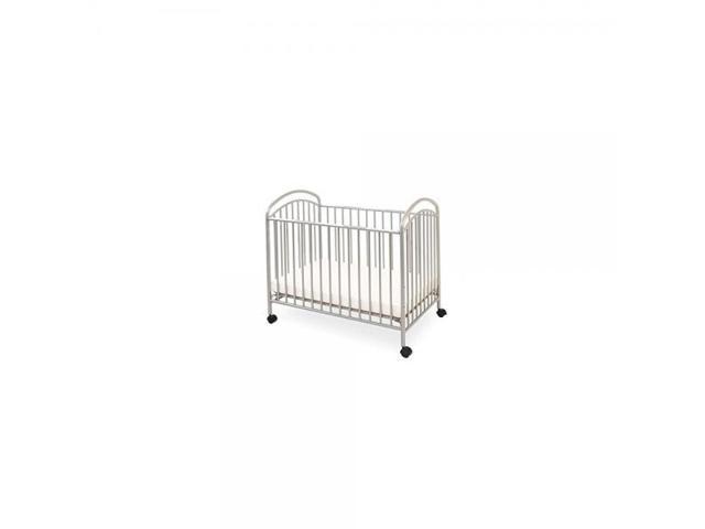 La Baby Mini Portable Crib Pewter Newegg Com