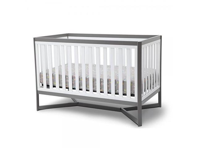 Delta Children Tribeca 4 In 1 Convertible Crib White Grey