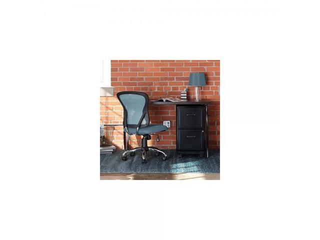 Office Designs Black 2 Drawer Mobile File Cabinet Newegg Com